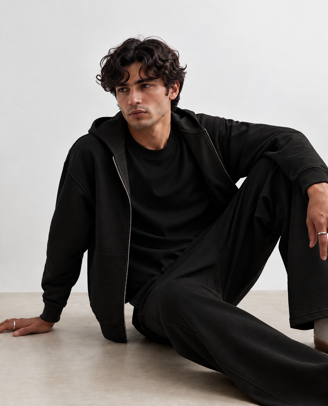 Men Co-ord Set Black