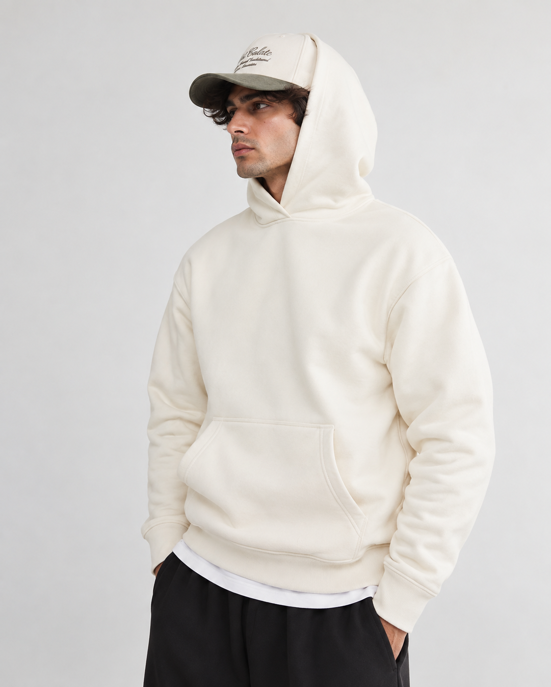 Men Hoodie White