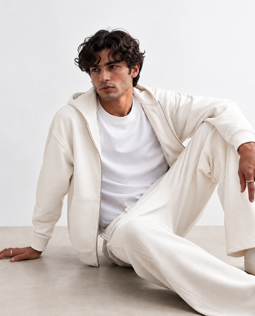 Men Co-ord Set White