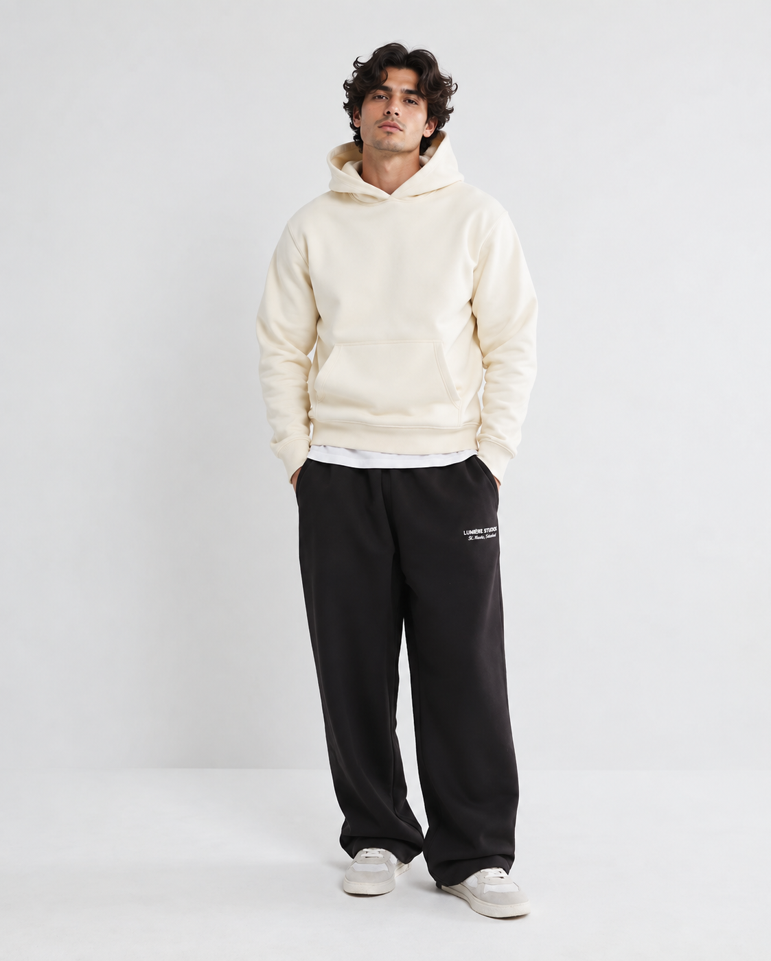 Men Hoodie White