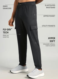 Mens Cargo Running Trousers