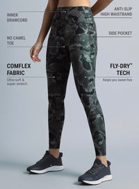 Womens Pacer Camo Leggings