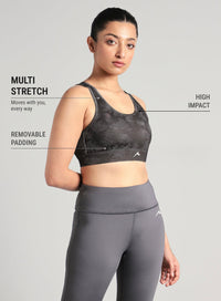 Women Urban Camo High Support Bra