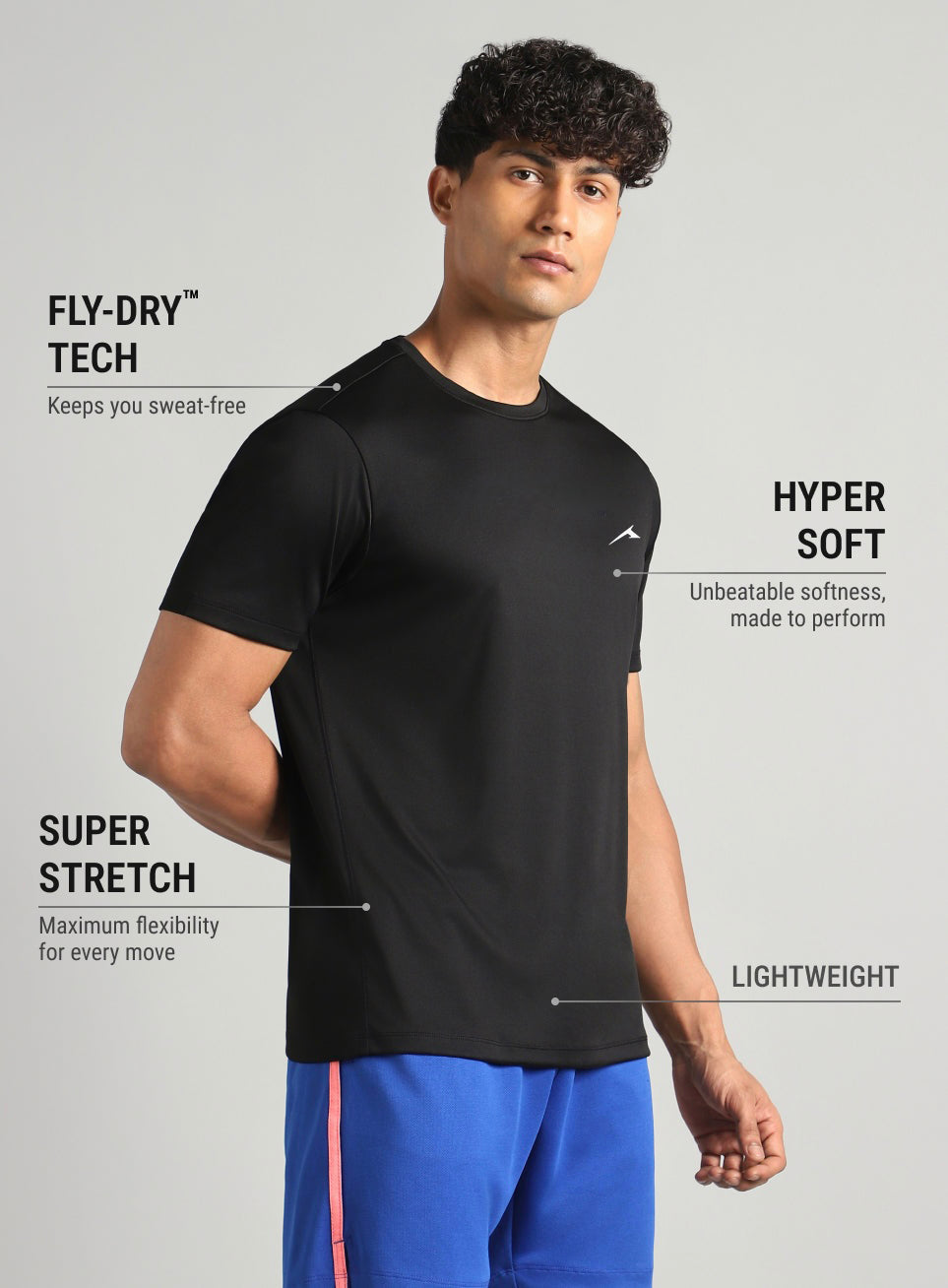 Mens Performance T-Shirt (PURPLE)