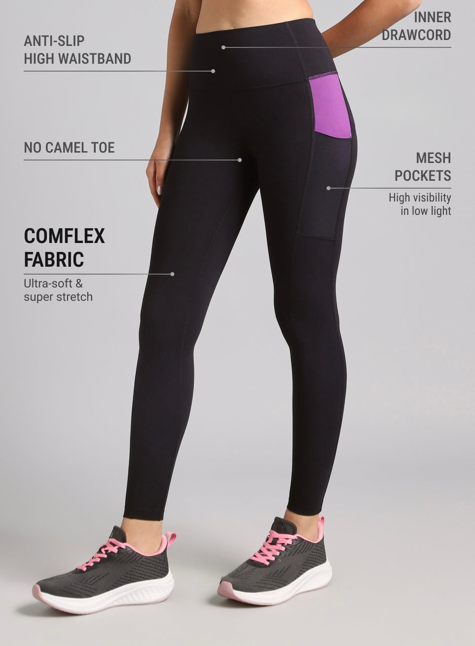 Womens Neon Pop Leggings