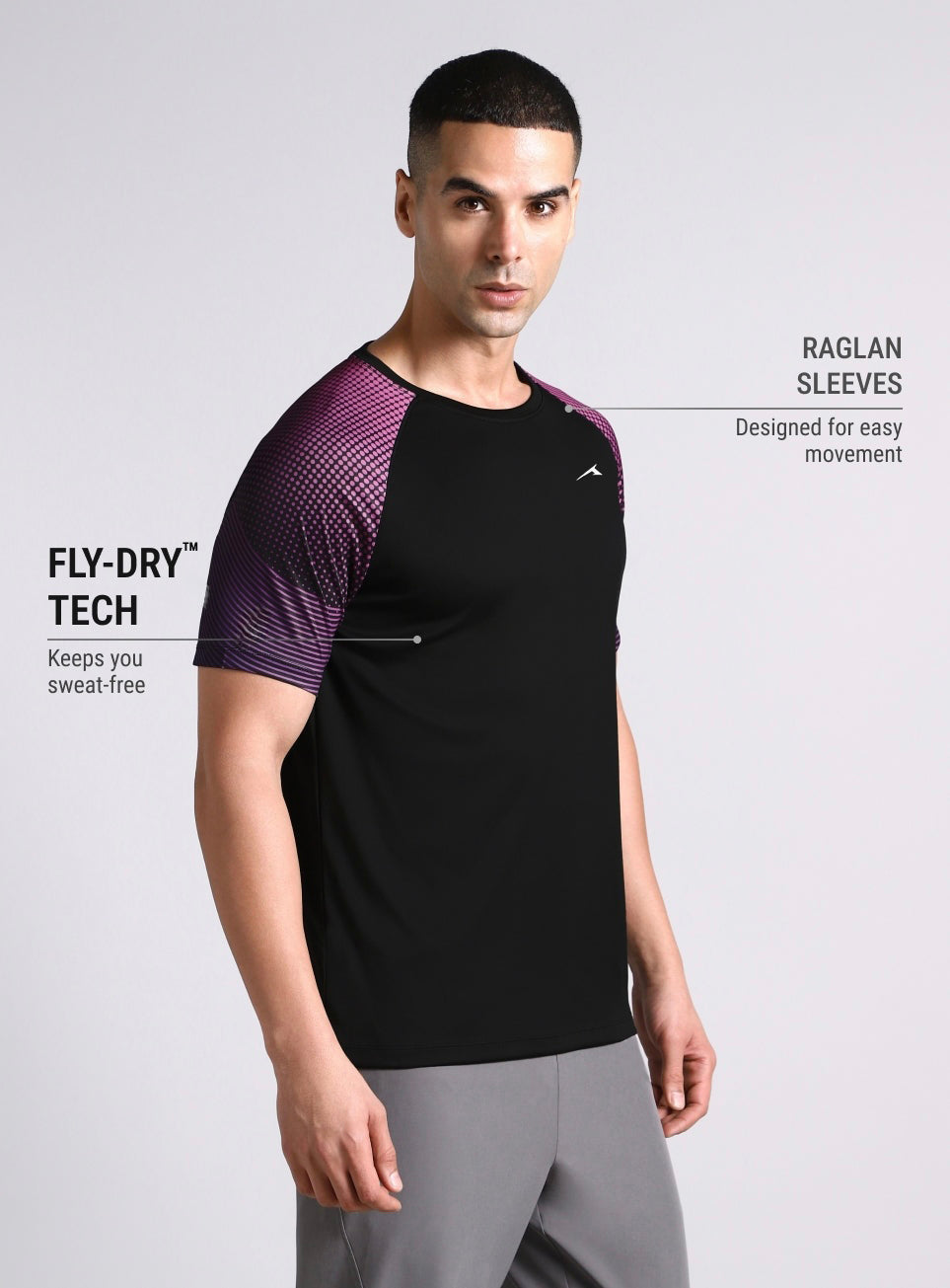Mens Pop Up T-Shirt BLACK/LIME