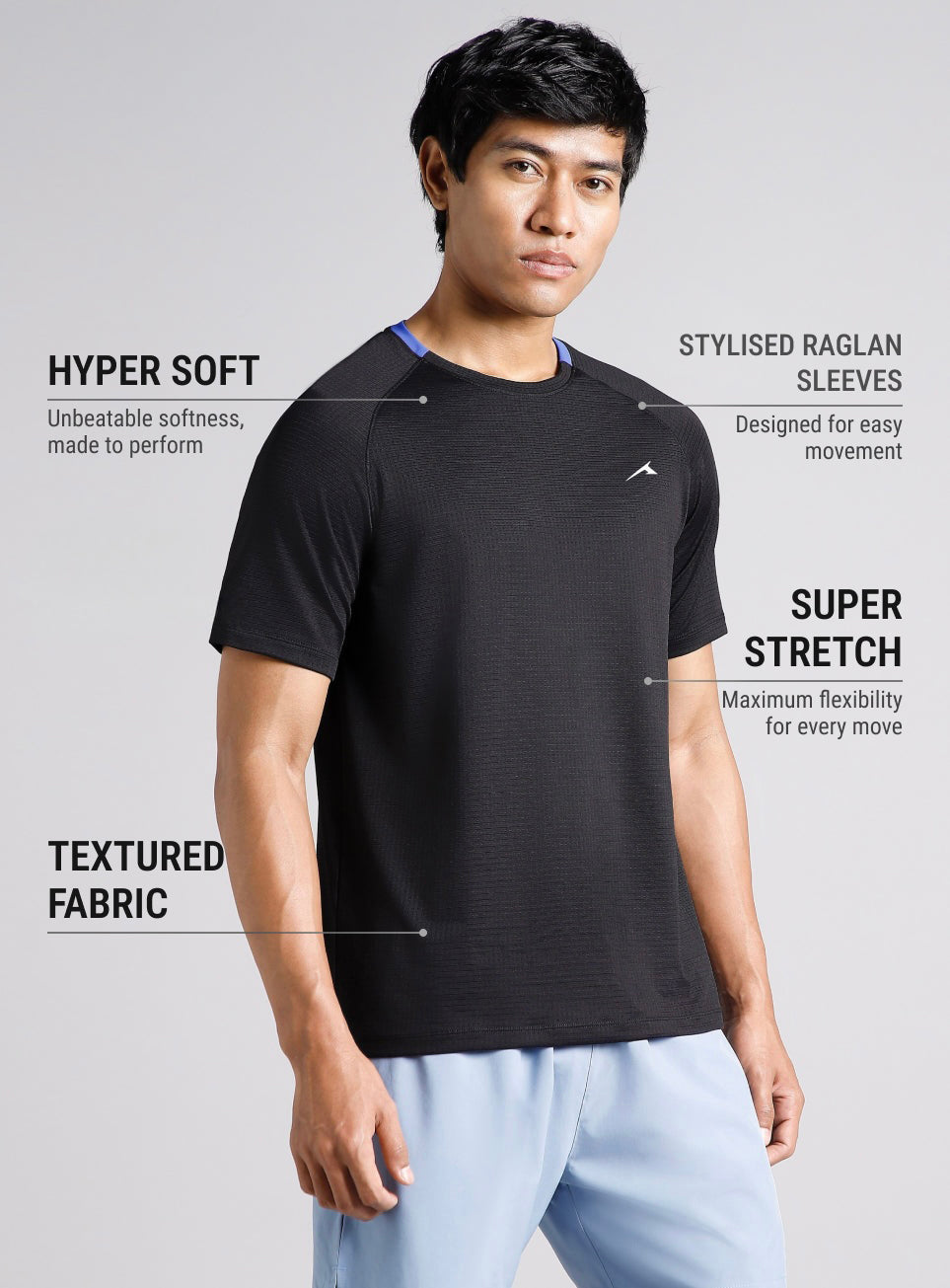 Mens Ultra Runner T-Shirt (BLACK)
