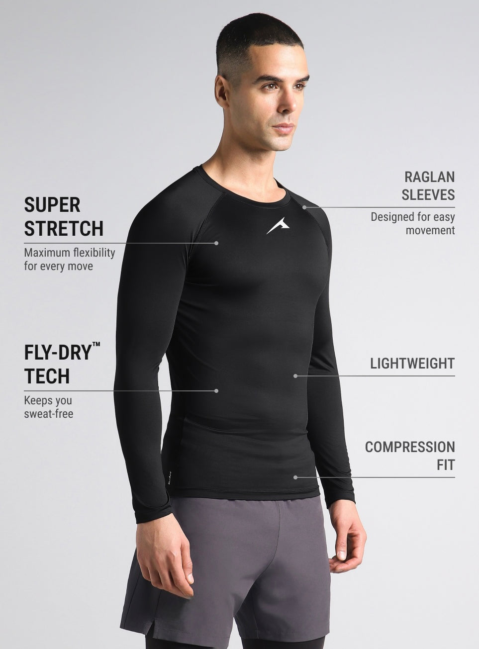 Mens Power Compression T-Shirt Full sleeves