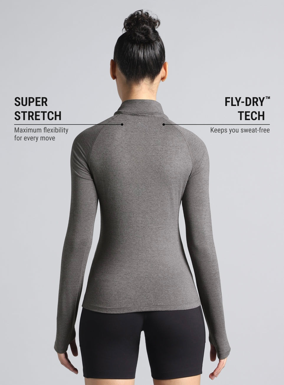Womens Half Zip Sweatshirt