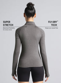 Womens Half Zip Sweatshirt