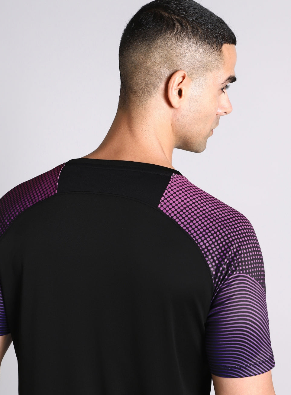 Mens Pop Up T-Shirt BLACK/PURPLE