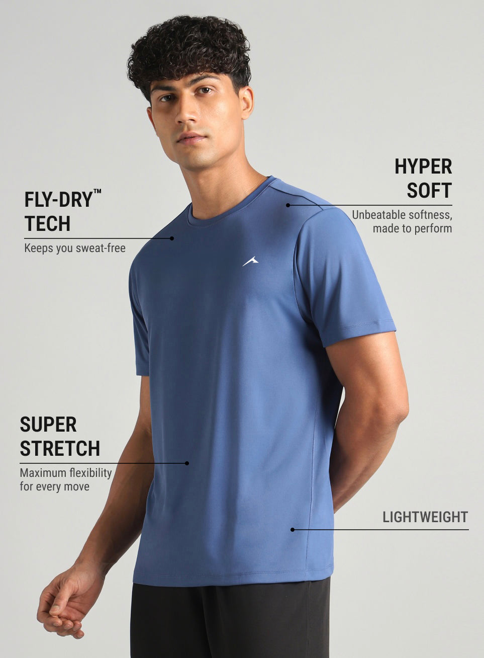 Mens Performance T-Shirt (PURPLE)