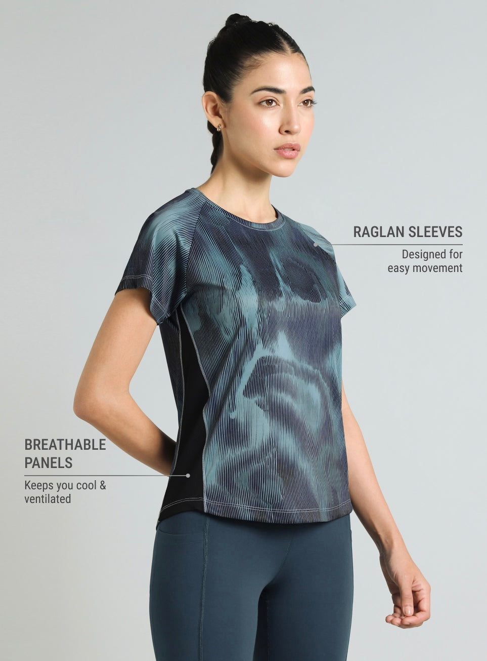 Womens Urban Camo running T-Shirt
