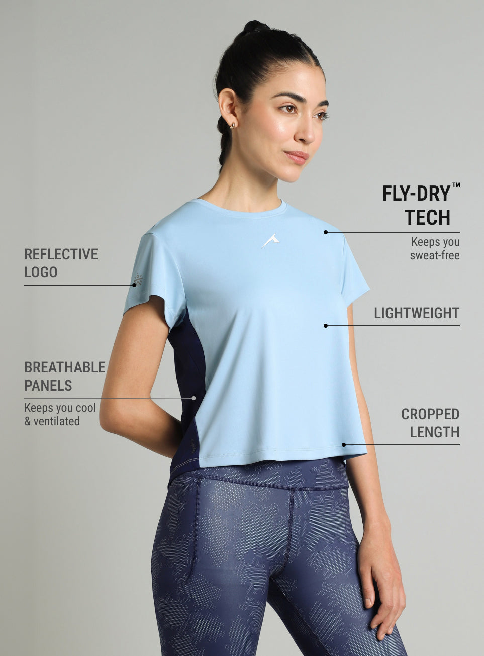 Women Running Block T-Shirt