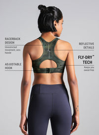 Women Urban Camo High Support Bra