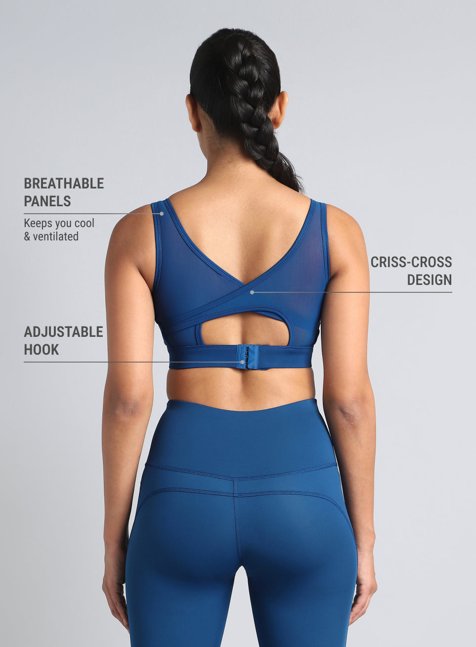 Women Cross Over High Impact Bra
