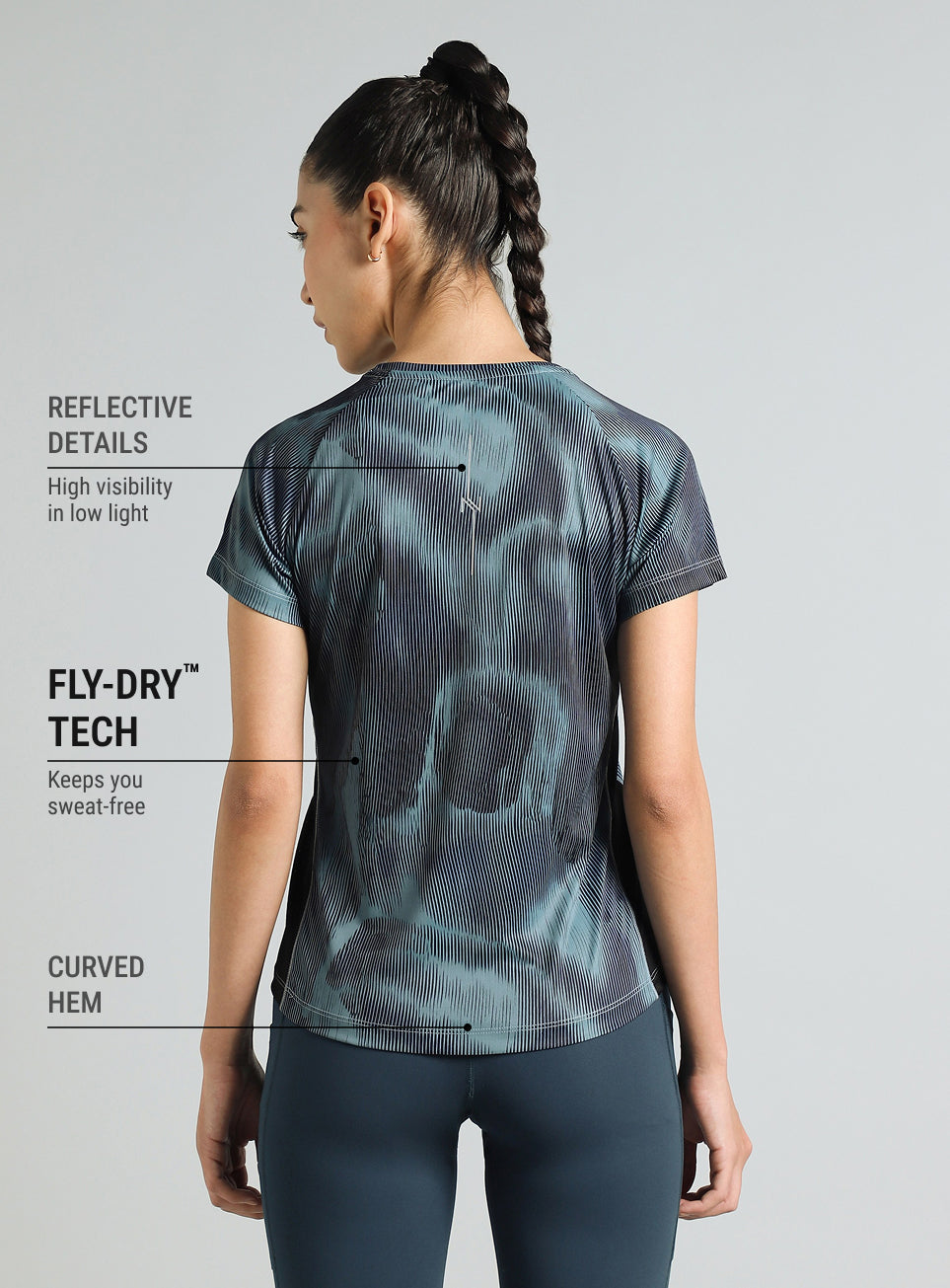 Womens Urban Camo running T-Shirt