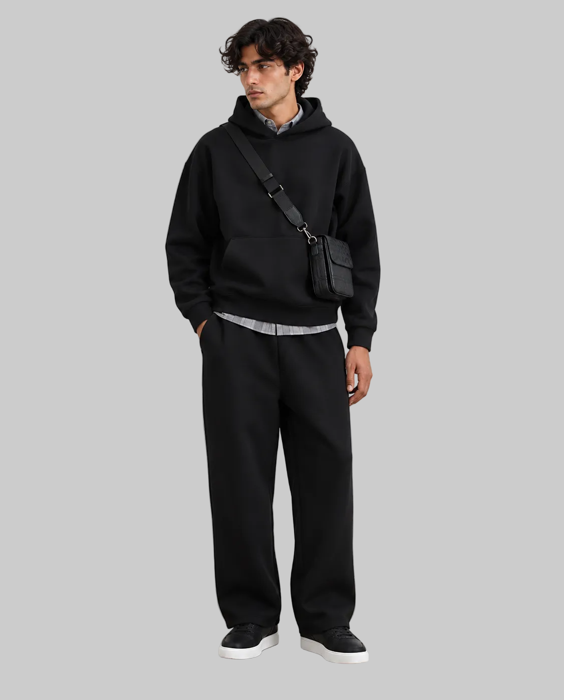 Men Co-ord Set Black