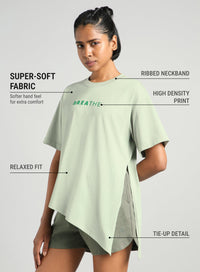 Womens Flow Side Tie up T-Shirt
