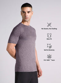 Mens Contour Seamless T-Shirt -Gray-