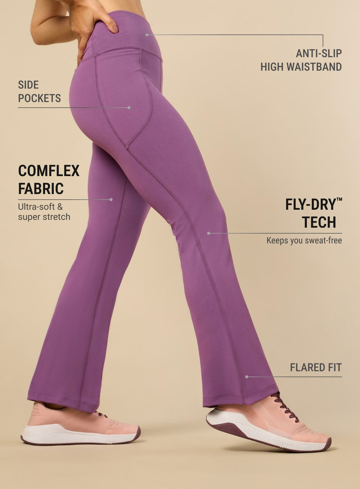 Women Performance Flare Pants