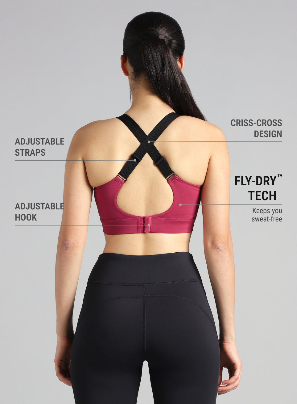 Women High Impact Running Bra
