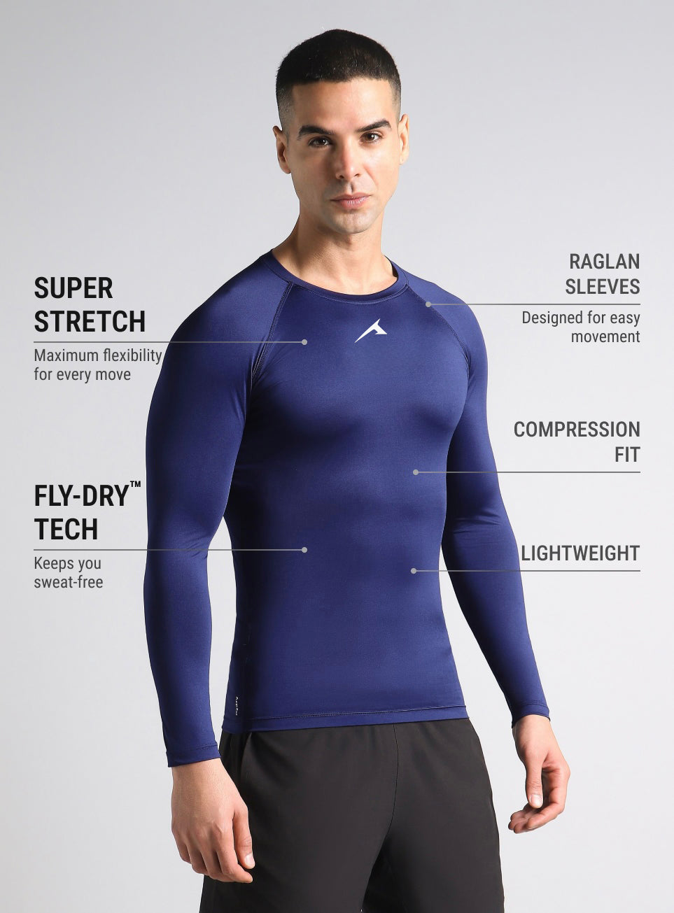 Mens Power Compression T-Shirt Full sleeves