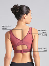 Women Cross Over High Impact Bra