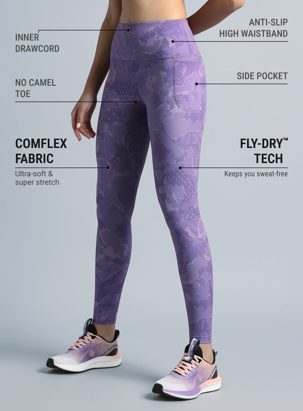 Womens Pacer Camo Leggings