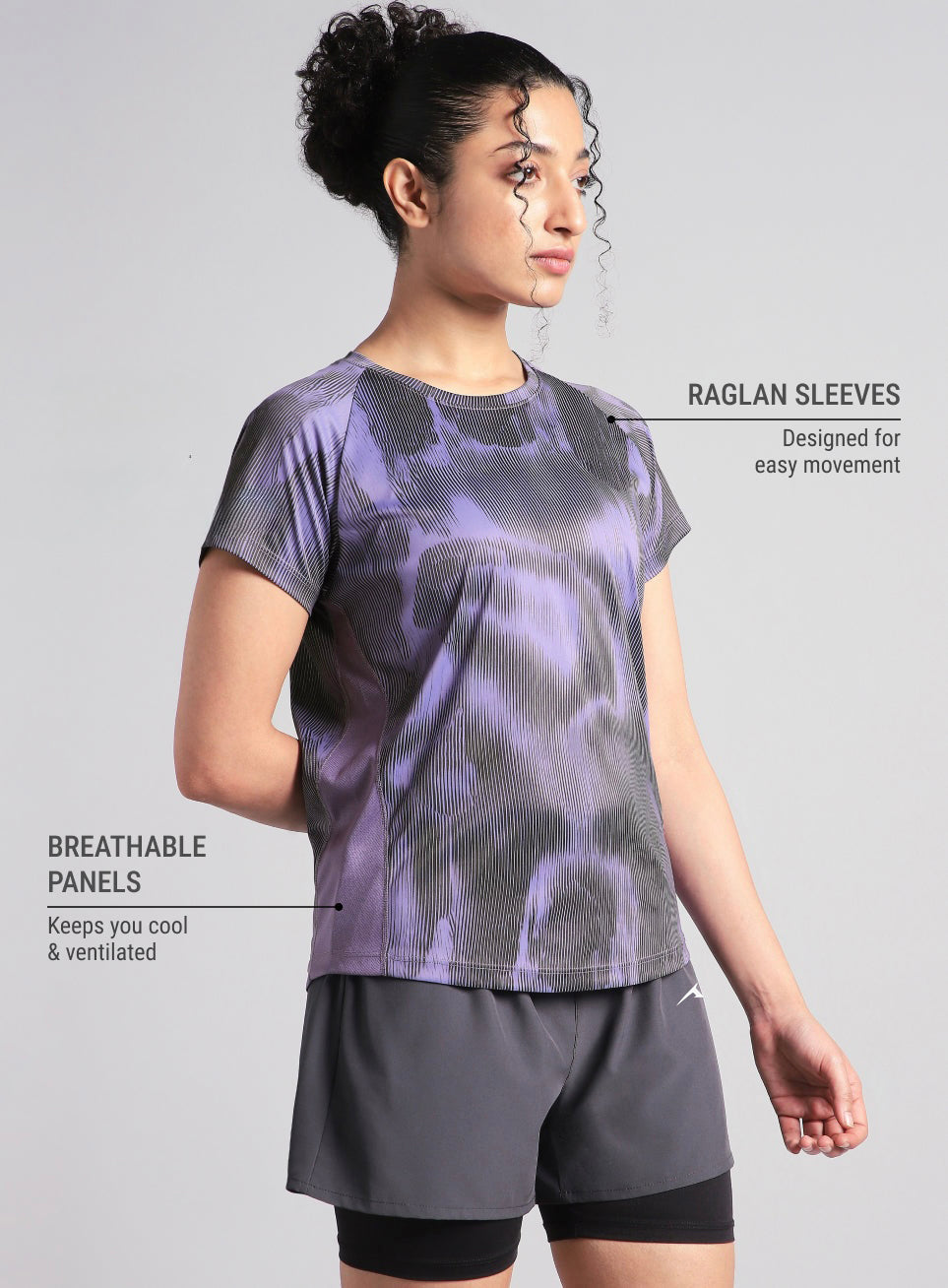 Womens Urban Camo running T-Shirt