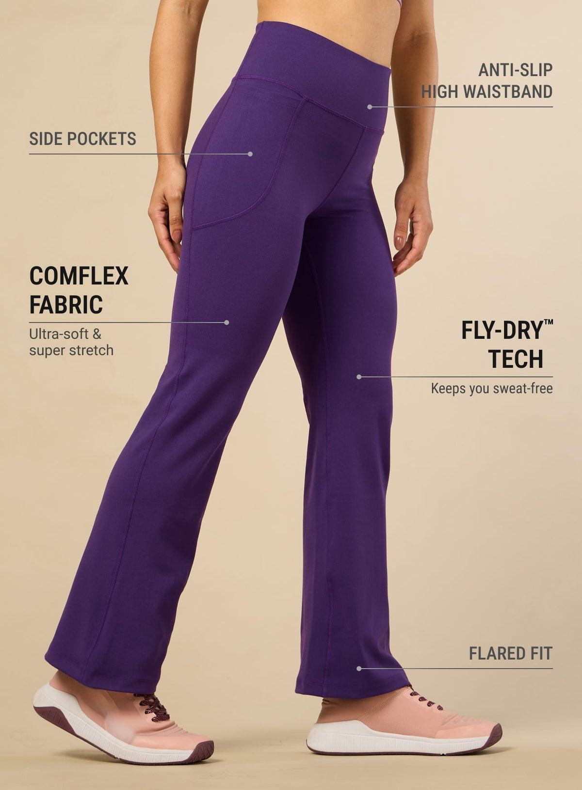 Women Performance Flare Pants