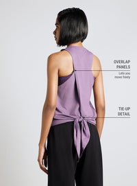 Womens Tie Up Flow Yoga Tanks