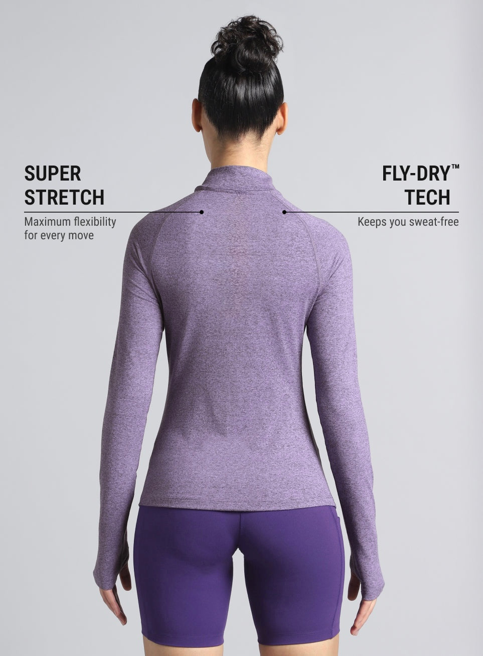 Womens Half Zip Sweatshirt