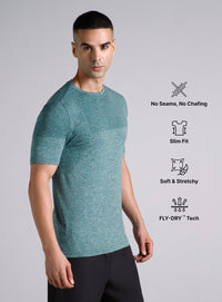 Mens Contour Seamless T-Shirt -Gray-