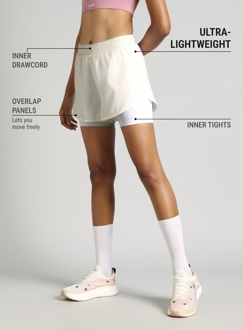 Womens Zero Strider Shorts