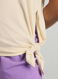 Womens Flow Side Tie up T-Shirt