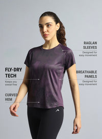 Womens Urban Camo running T-Shirt