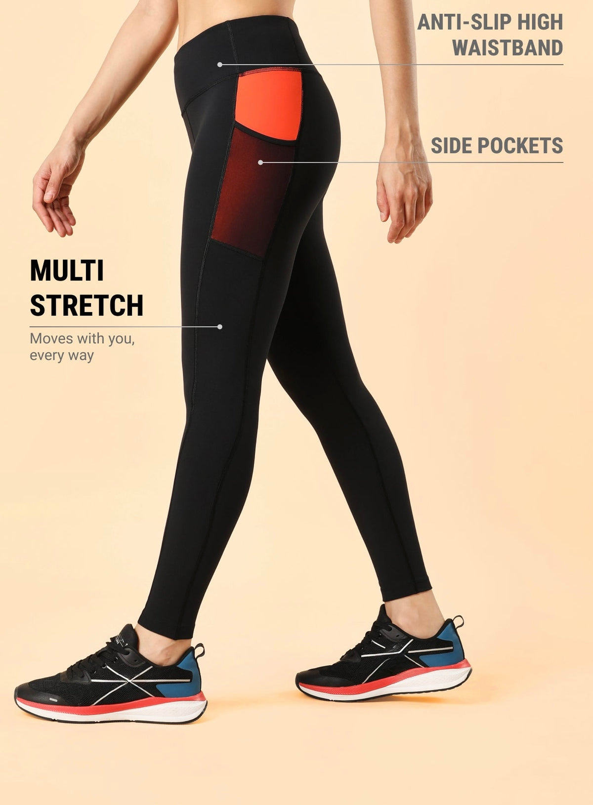 Womens Neon Pop Leggings