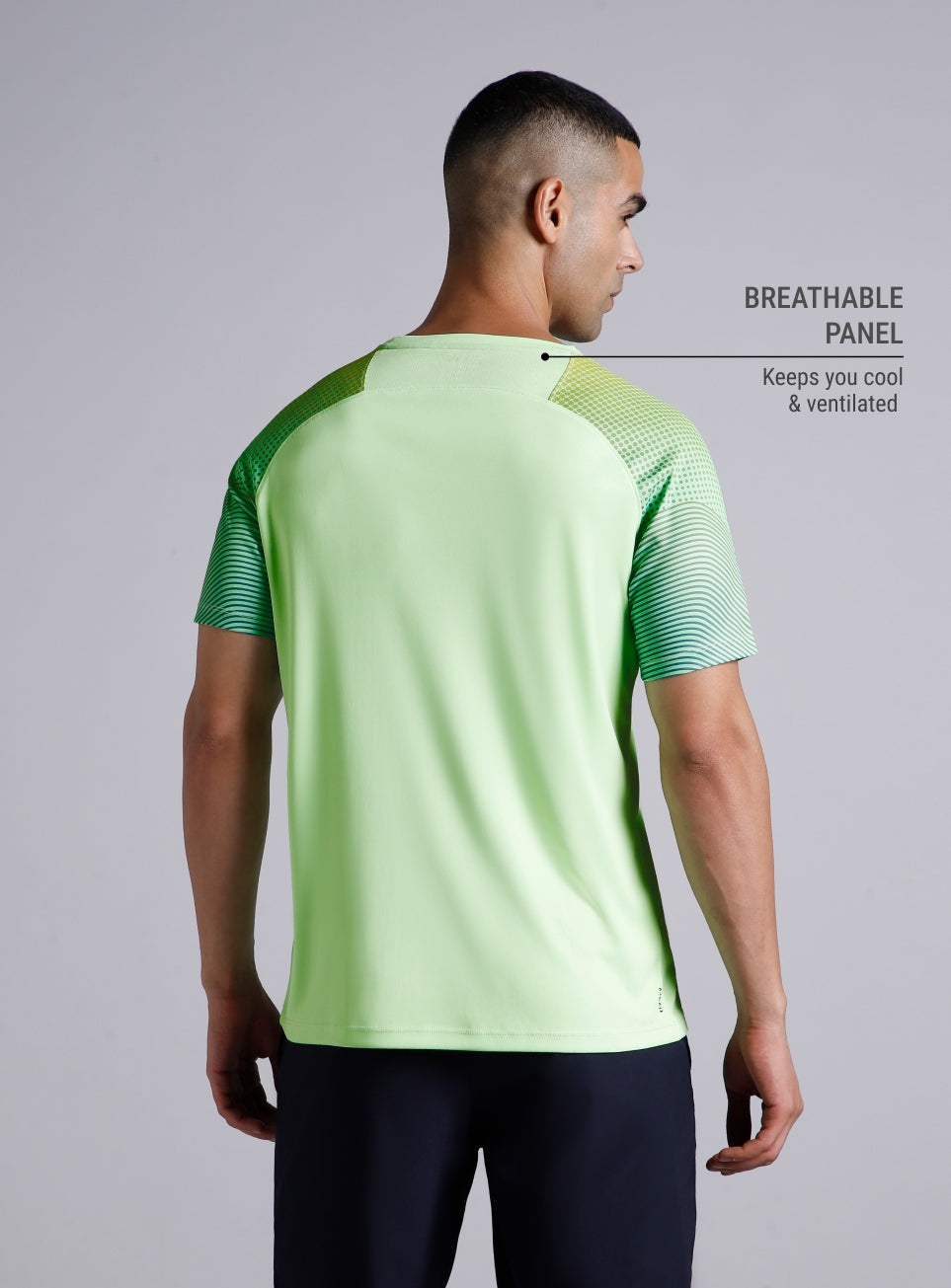 Mens Lime Pop Up T-Shirt
