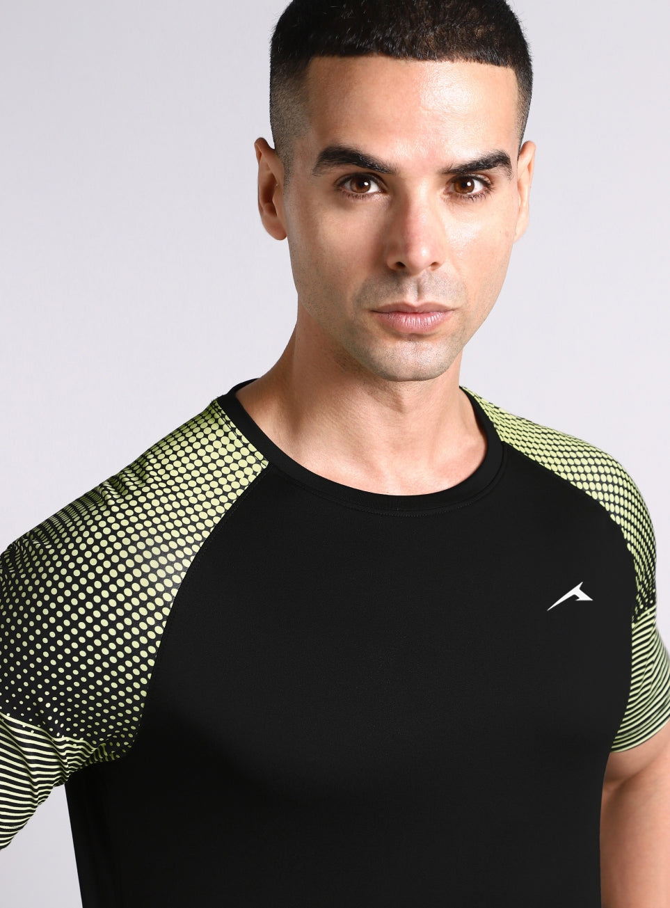 Mens Pop Up T-Shirt BLACK/LIME